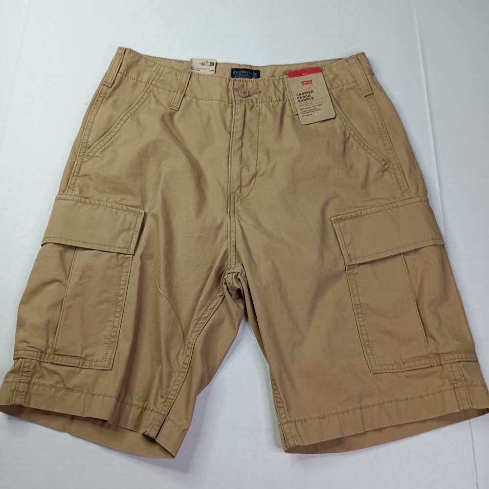 Levi's Carrier Cargo Shorts Men's Size‎ 29 Khaki 9" Inseam 100% Cotton
